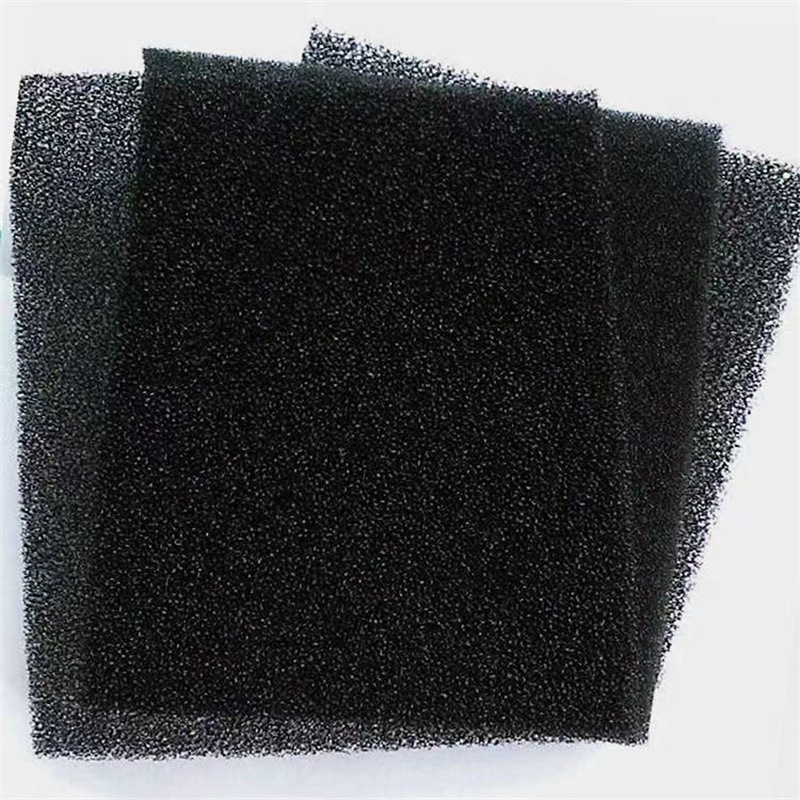 Polyurethane Foam Sheet - プレミアムポリウレタンフォームスポンジ黒色耐火フィルタリング層、水槽バイオろ過、コンピューターシステム防塵用