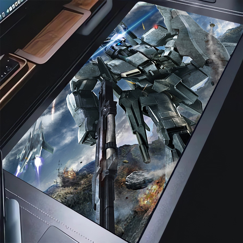 Gaming Keyboard Non Mechanical - メカニカルウォリアーガンダムマウスパッド PC アクセサリーゲーミングマウスパッド HD 滑り止めキーボードパッド大型デスクマットゴム製拡張パッド
