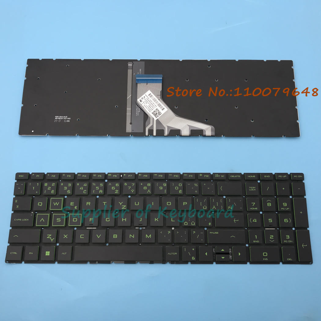 Gaming Keyboard Hp - 英語/ロシア語/英国/スペイン語/チェコ語キーボード HP Pavilion Gaming 16-A 16-A0000