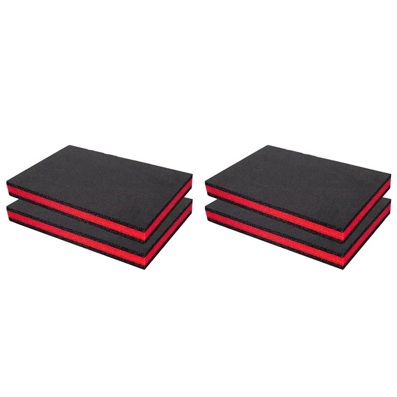 Polyurethane Foam Sheet - ツールボックスEPEフォーム、カット可能なポリウレタンフォームシート、ツールボックス整理用&衝撃吸収フォーム400X330x25mm、4個入り