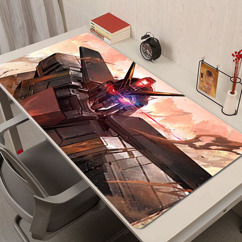 Gaming Keyboard Non Mechanical - マウスパッドアニメラバーマウスパッドデスクマットゲームマット機械戦士ガンダム PC アクセサリー拡張パッドノンスリップキーボードマット