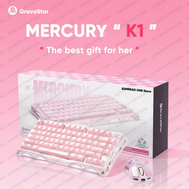 Gaming Keyboard Non Mechanical - Grava Star Mercury K1 ワイヤレスゲーミングメカニカルキーボード 79