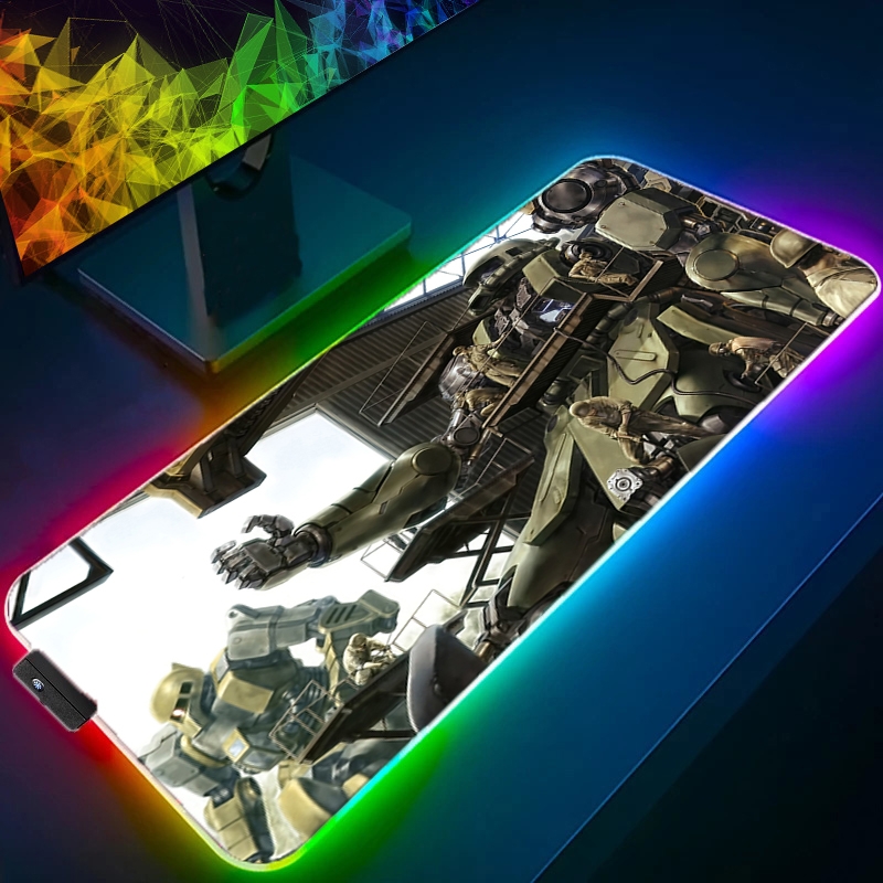 Gaming Keyboard And Mouse Mobile - RGBマウスパッド ゲーマー向け ノートパソコン用 モビルスーツガンダム 新ゲーム用マウスパッド XXLキーボードパッド