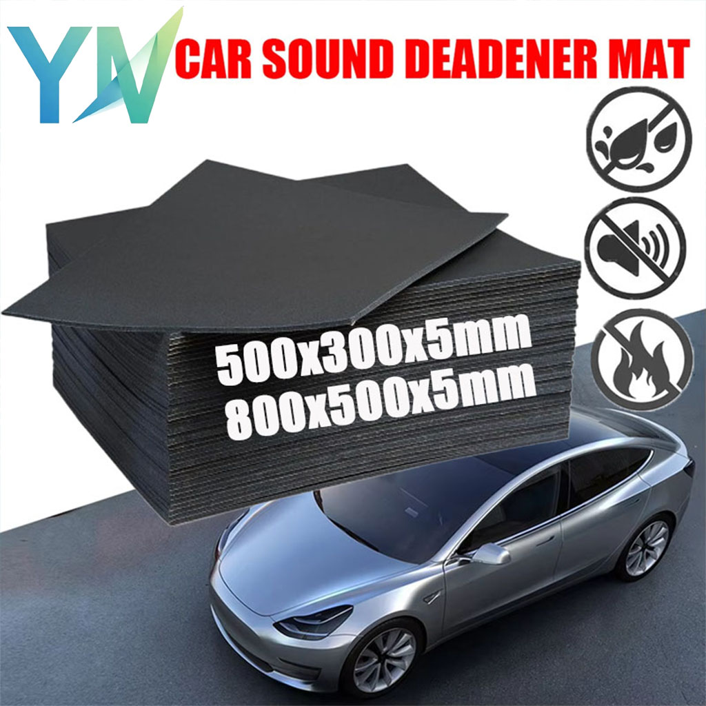 Foam Dampener Sheet - 1-4 個 5 ミリメートル XPE クローズドセルフォームシート車の防音材吸音パッド床天井ファイアウォールデッドナー減衰材