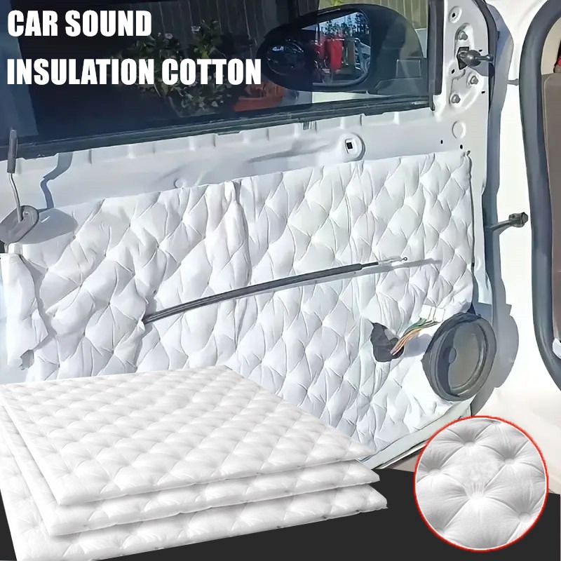 Foam Dampener Sheet - 自己粘着性吸音綿シートスタジオフォームマットホワイト音響フォームパネル車壁ドア用ノイズ制振材