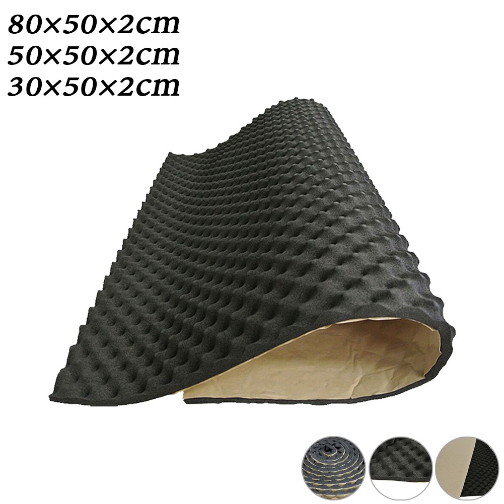 Foam Dampener Sheet - 1 個車両消音マット 2 センチメートル消音材遮音音響減衰フォームサブウーファーマット自動車フロアアクセサリー