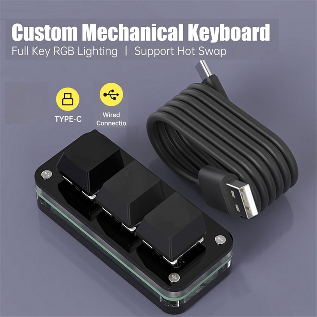 Gaming Keyboard Mini - doyou 3 キー マクロ プログラミング ミニ
