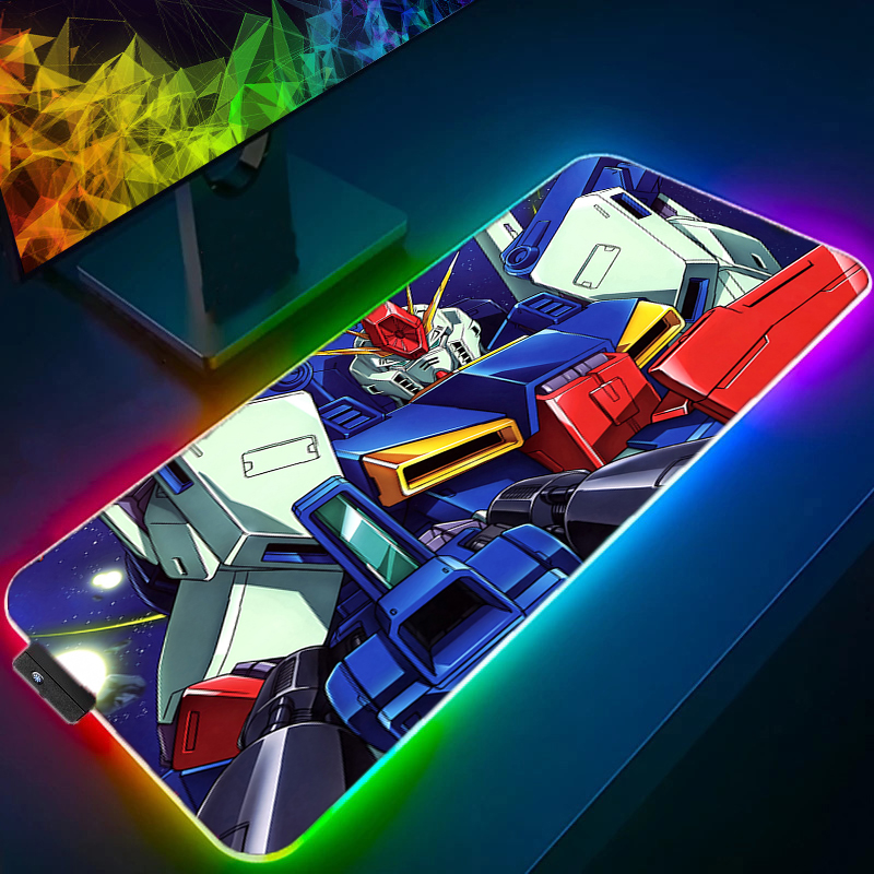 Gaming Keyboard And Mouse Mobile - RGB 大型 E スポーツマウスパッドスムーズで柔軟な機動戦士ガンダムラバーゲーマー PC コンピュータキーボード