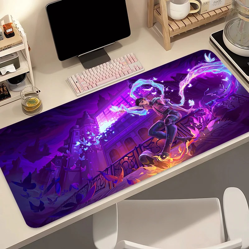 Gaming Keyboard En Mouse - マウスパッドゲーマーコンピュータアニメ PC Valorant Clove マウスパッド Varmilo