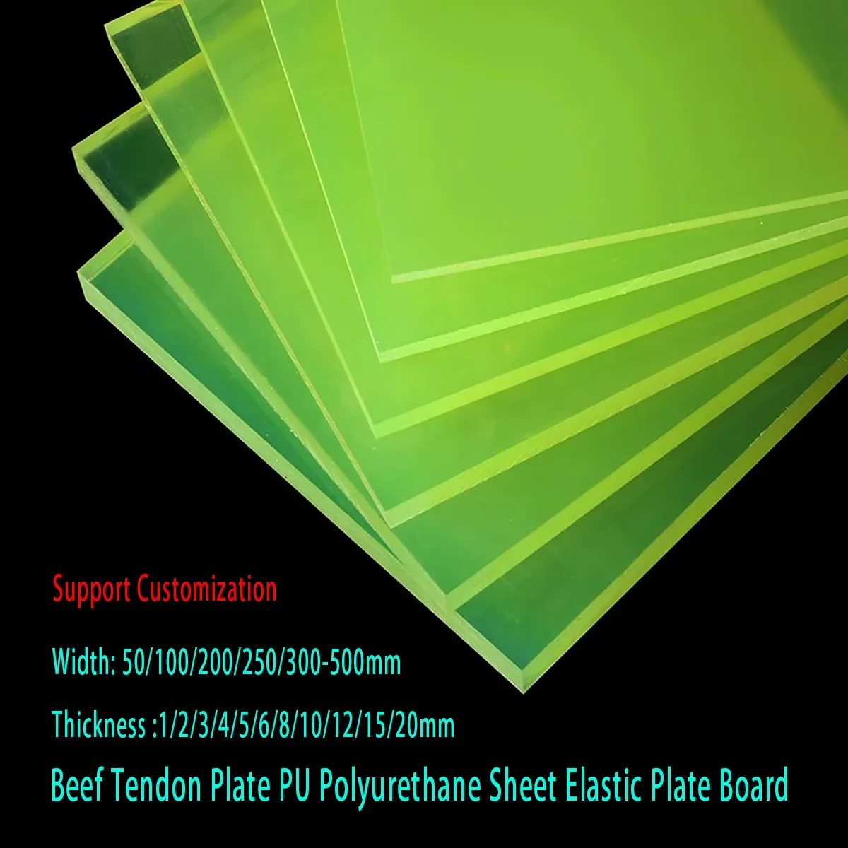 Polyurethane Foam Sheet - 牛すじプレート PU ポリウレタンシート弾性プレートボード厚さ 1/2/3/4/5/6/8/10/12/15/20 ミリメートル幅 50/100/200/250/300-500