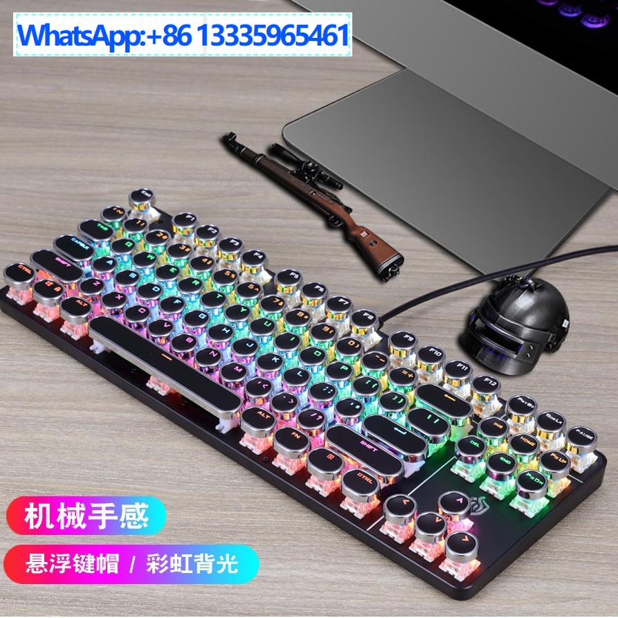 Gaming Keyboard Ebay - Meishang e-family 917 パンクメカニカルキーボード 87 キーゲーミングキーボードオフィスキーボード