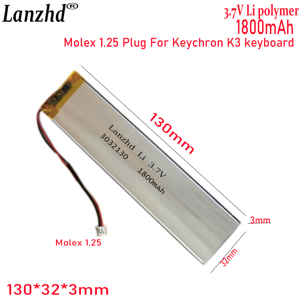 Gaming Keyboard Tester - 1-20 個 3032130 3.7V 1800mAh リチウムポリマーバッテリー