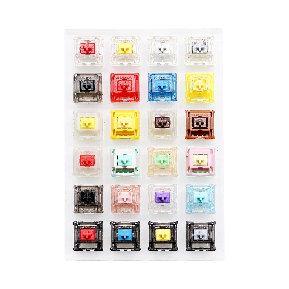 Gaming Keyboard Tester - メカニカルキーボード用アクリルスイッチテスター,イエロー,レッド,ホワイト,シルバー,インク,ブラック,ブルー