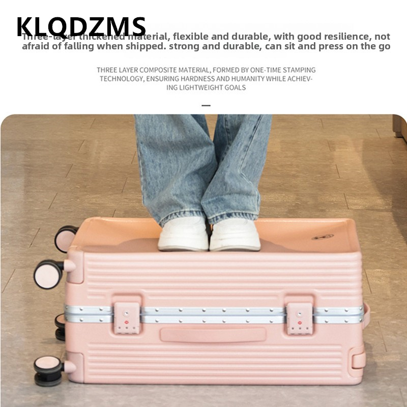Aluminum Case 65 - KLQDZMS 20インチ22インチ24インチ26インチアルミフレームスーツケース大容量トロリーケースPC搭乗ボックスメンズパスワードボックスレディース荷物