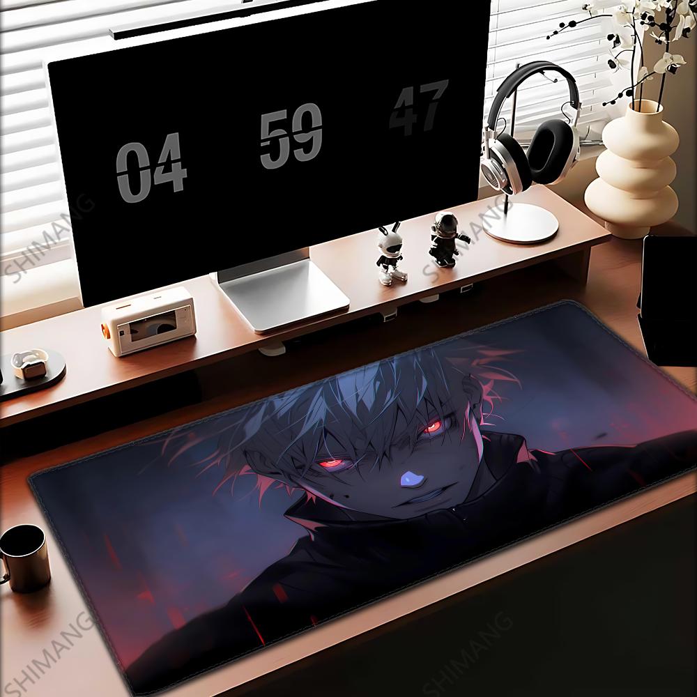 呪術廻戦五条悟マウスパッド 90x40CM ノンスリップゲー - Gaming Keyboard Non Mechanical のレビューと価格