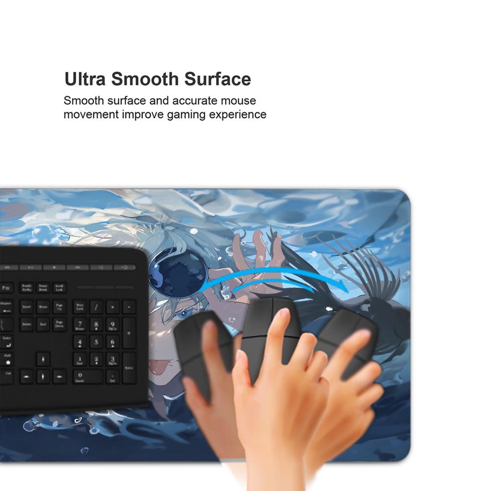 呪術廻戦五条悟マウスパッド 90x40CM ノンスリップゲー - Gaming Keyboard Non Mechanical のレビューと価格