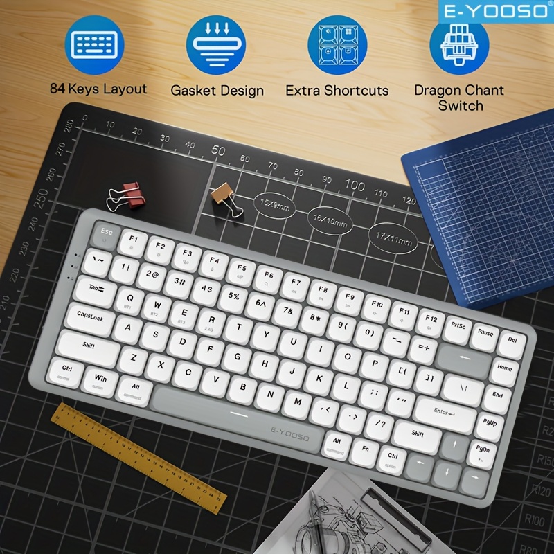 E-YOOSO トリモード 2.4Gワイヤレス/Blueto - Gaming Keyboard E Yooso のレビューと価格
