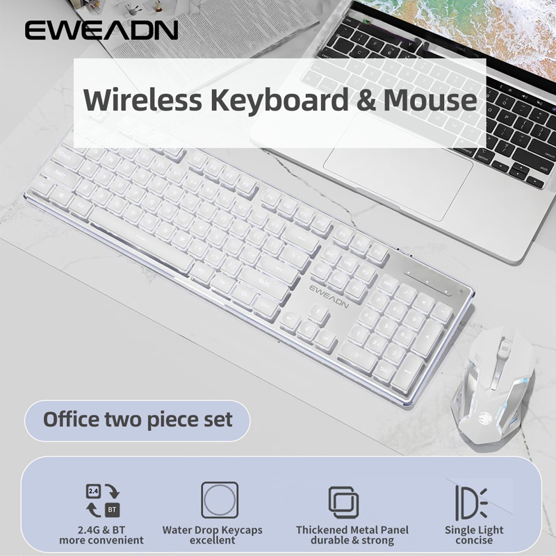 EWEADN V3-静かなワイヤレスキーボードとマウスのセッ - Gaming Keyboard And Mouse Wireless のレビューと価格