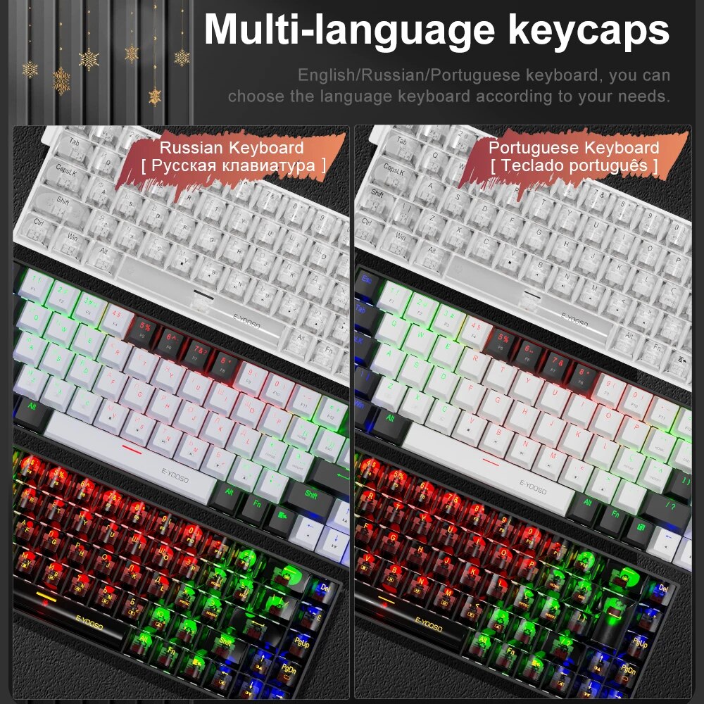E-YOOSO z686 usbミニスリム機械式ゲーム有線キ - Gaming Keyboard E Yooso のレビューと価格