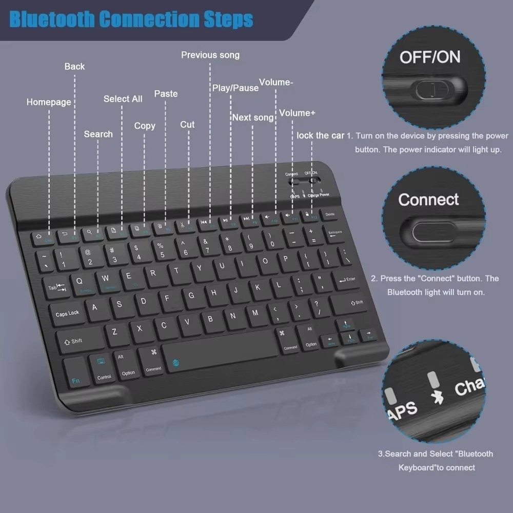 Bluetooth 5.0 ワイヤレスキーボード 200mA - Gaming Keyboard Mini のレビューと価格