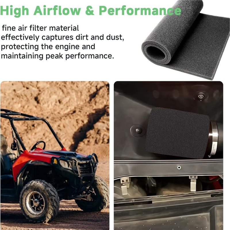 ATV/UTV/モトクロスバイク用エアフィルター交換品 60 - Polyurethane Foam Sheet のレビューと価格