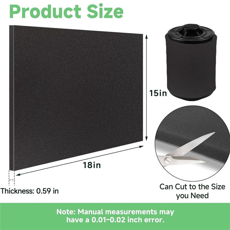 ATV/UTV/モトクロスバイク用エアフィルター交換品 60 - Polyurethane Foam Sheet のレビューと価格