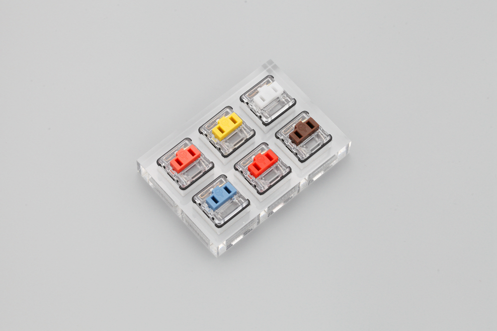 アクリルスイッチテスター 2X3 kailhチョコ低プロファ - Gaming Keyboard Tester のレビューと価格