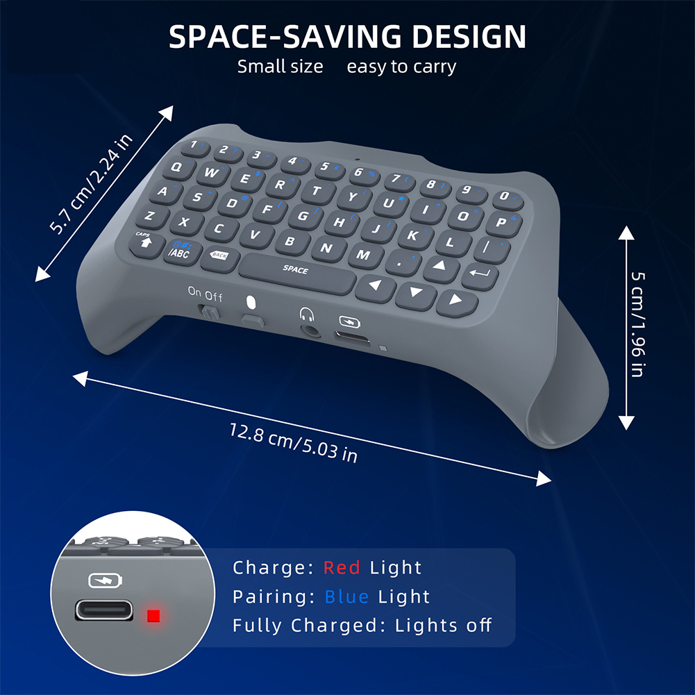 PlayStation 5用ワイヤレスキーボードコントローラ - Gaming Keyboard Type C のレビューと価格