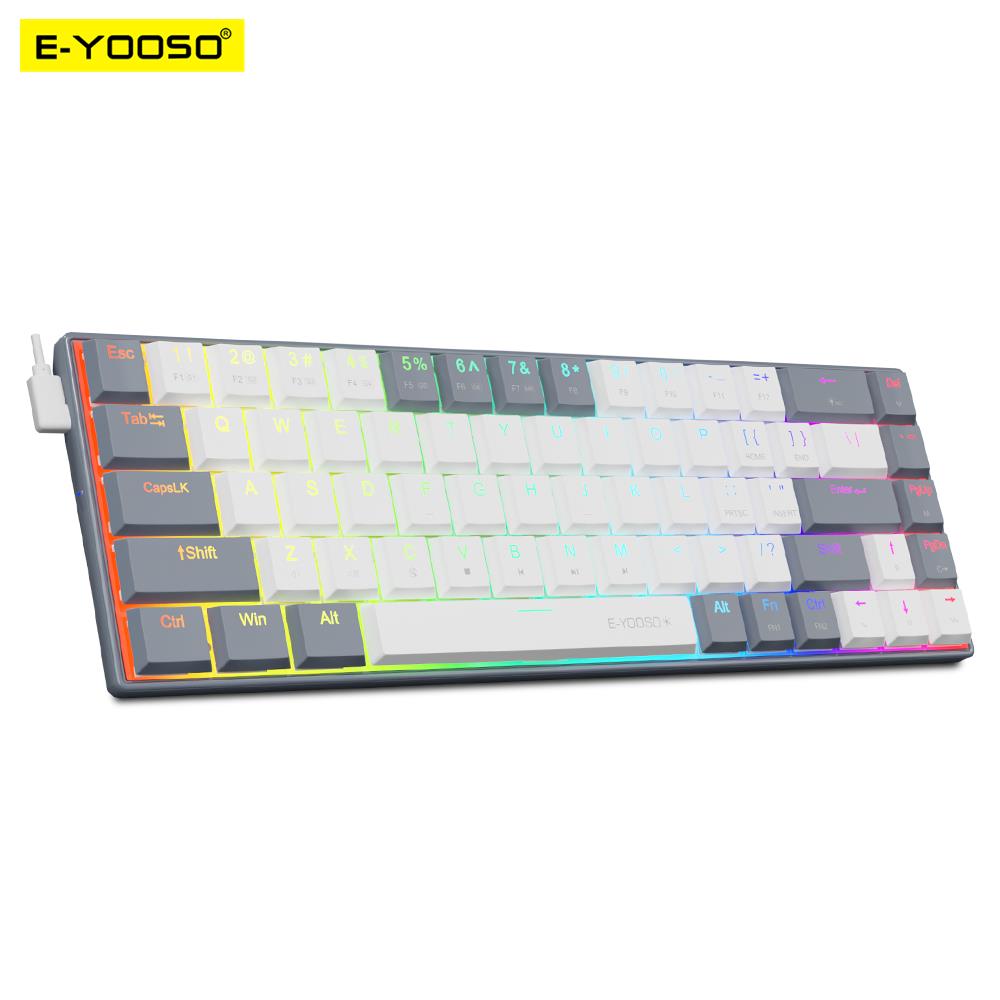 E-YOOSO A68ミニスリムUSBワイヤードメカニカルゲ - Gaming Keyboard E Yooso のレビューと価格