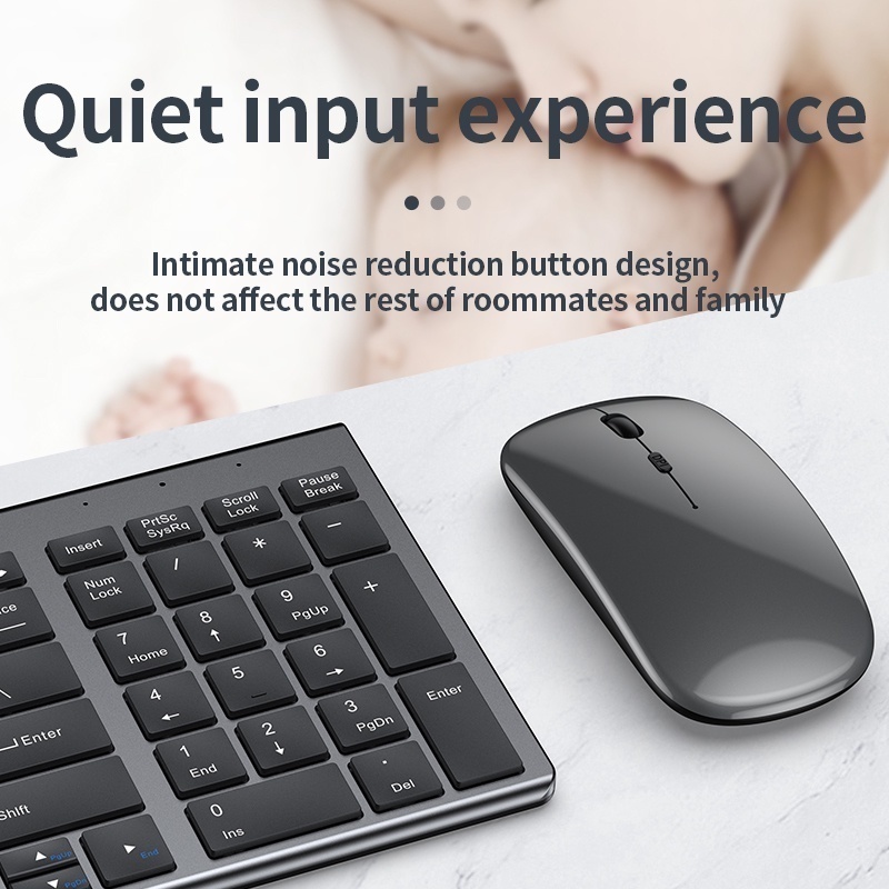 Jomaa スリム充電式 Bluetooth キーボードとマ - Gaming Keyboard Mouse And Headset Combo のレビューと価格