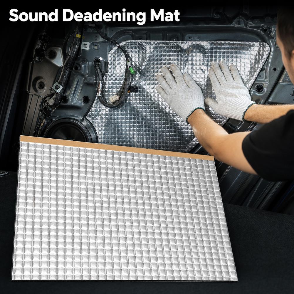 車用防音マット ブチルゴム製衝撃吸収ボード 自己粘着式ノイズ - Foam Dampener Sheet のレビューと価格