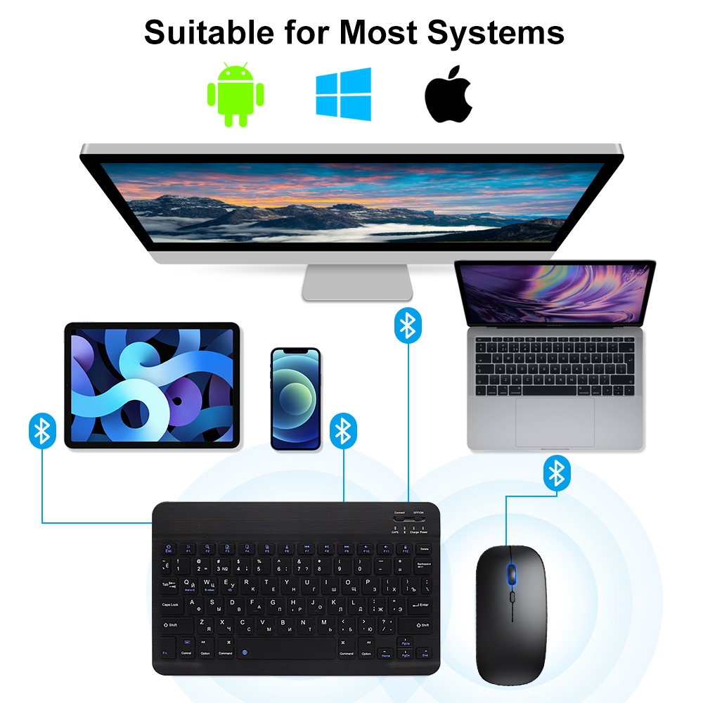 Bluetooth キーボードとマウス iPad Xiaom - Gaming Keyboard Mini のレビューと価格