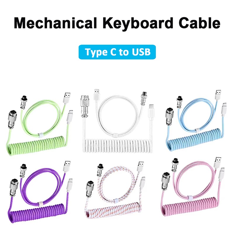 メカニカルキーボードコイル状ケーブルアビエーターケーブルタイ - Gaming Keyboard Type C のレビューと価格