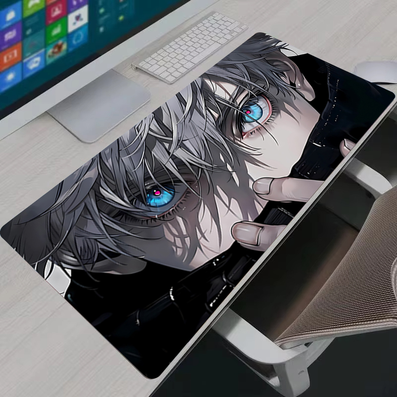 マウスパッドクールアニメ呪術廻戦五条悟大型ゲーミングマウスパ - Gaming Keyboard En Mouse のレビューと価格