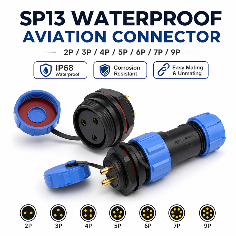 IP68 SP13航空プラグソケット防水コネクタリアナットパ - Aviator Connector Kit のレビューと価格