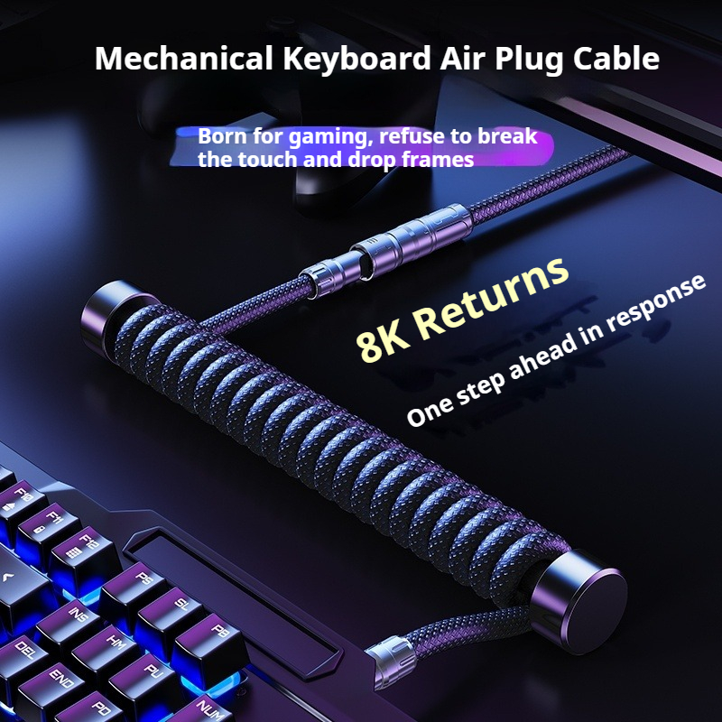 Eary 1.2m コイル状キーボードケーブル USB to - Gaming Keyboard Type C のレビューと価格