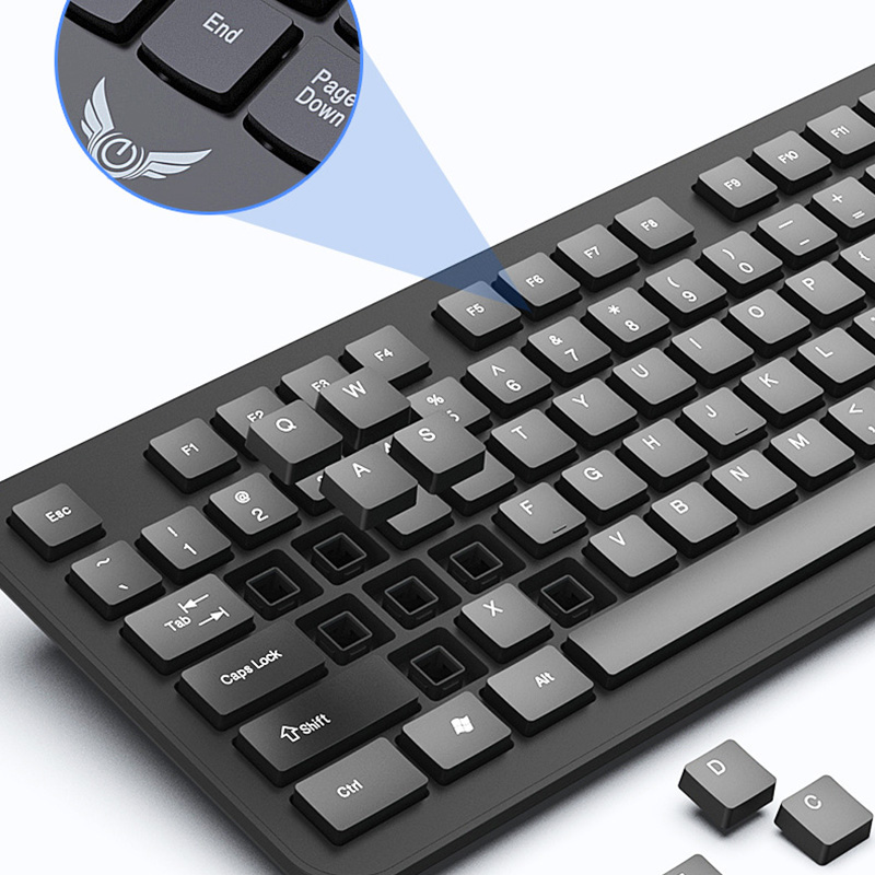 2.4Gワイヤレスキーボードマウスセット 104キー標準キー - Gaming Keyboard Mini のレビューと価格