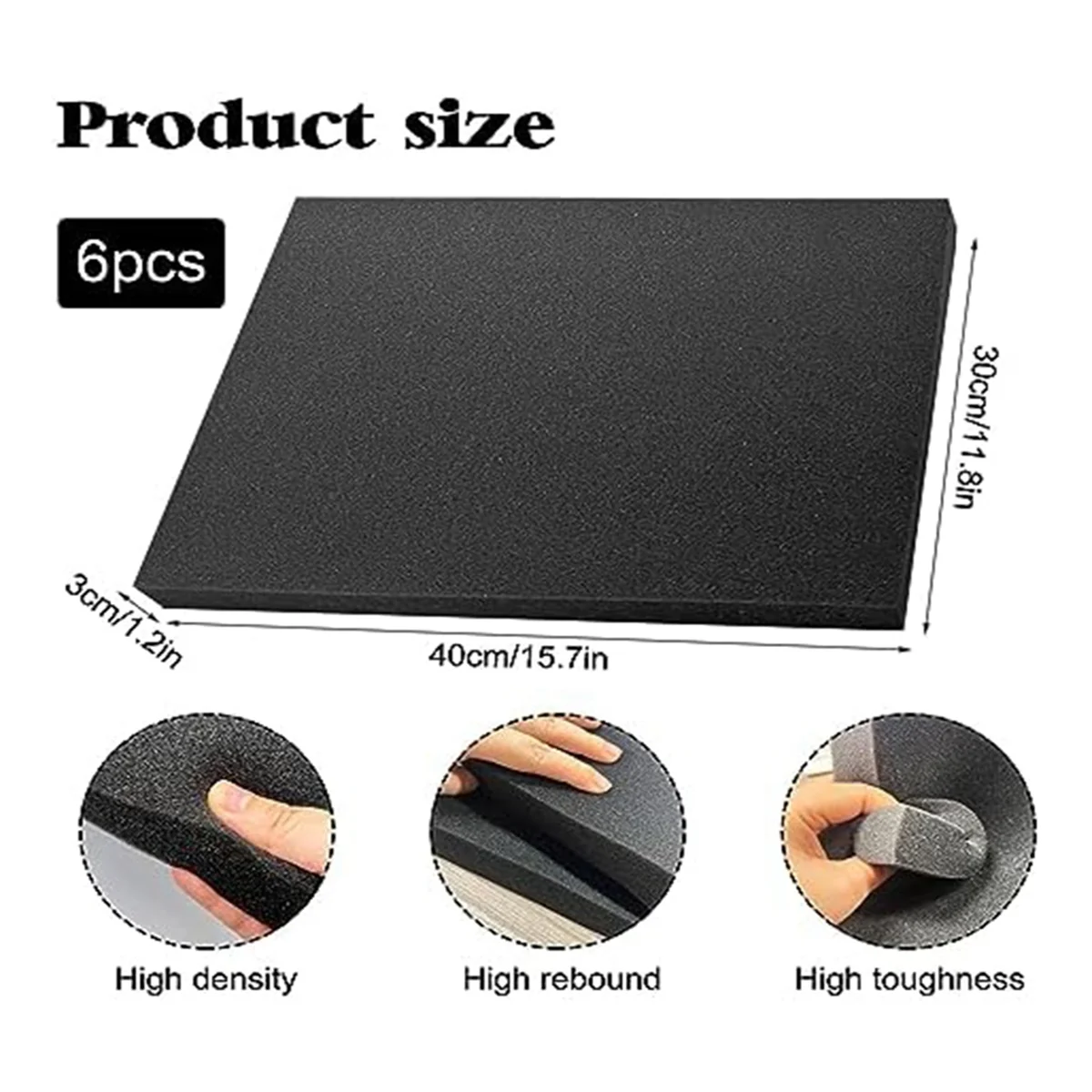 6 個のポリウレタンフォームシートフォームパッドケース包装ツ - Polyurethane Foam Sheet のレビューと価格