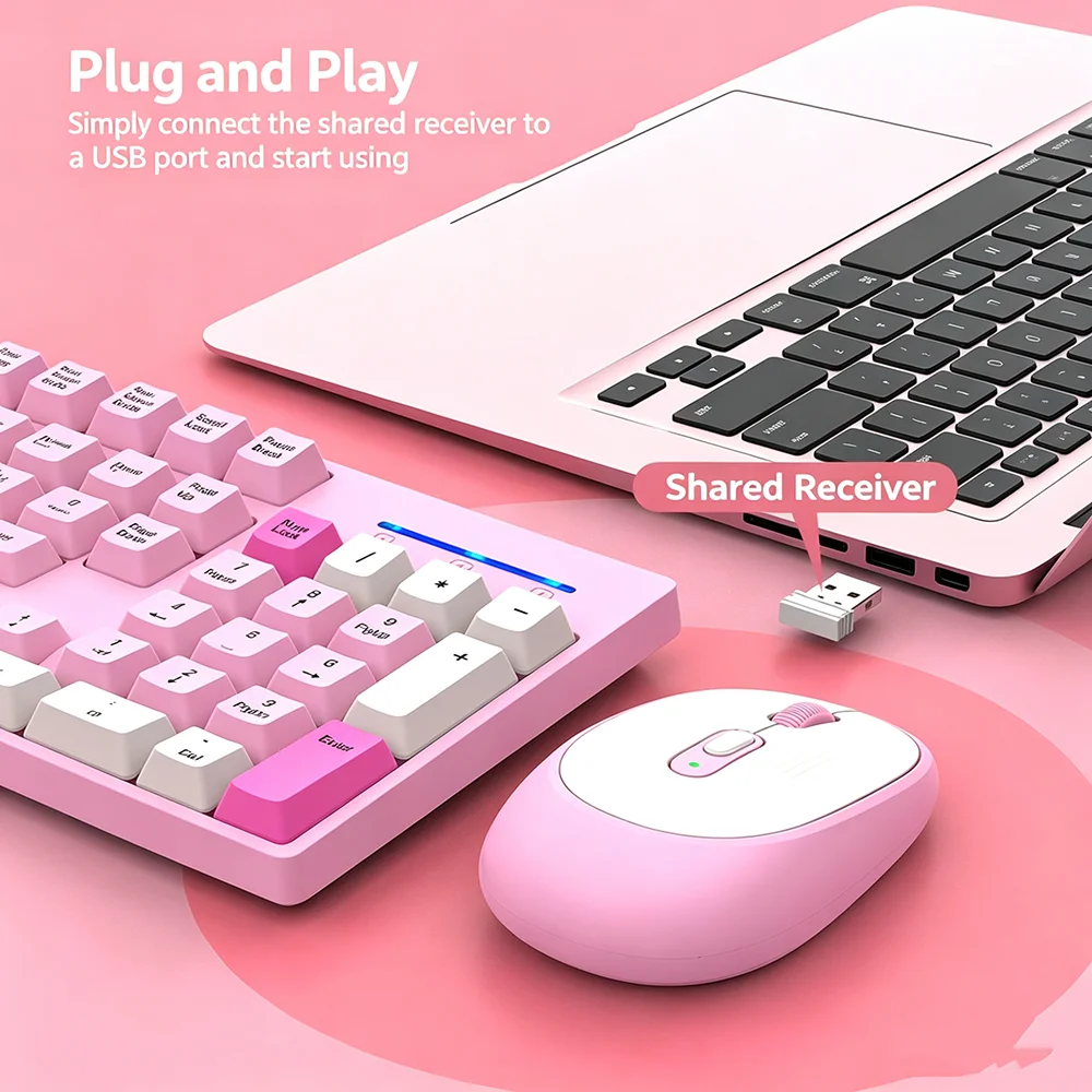 KEBIDUMEI 2.4G ワイヤレスキーボードとマウスの - Gaming Keyboard Mouse And Headset Combo のレビューと価格