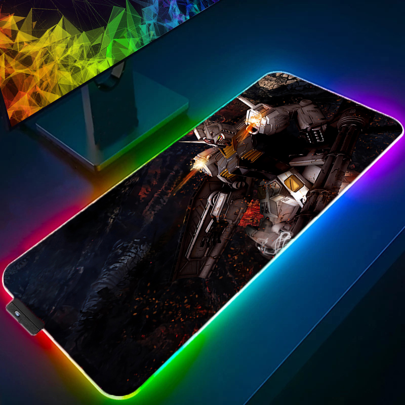 RGB 大型 E スポーツマウスパッドスムーズで柔軟な機動戦 - Gaming Keyboard And Mouse Mobile のレビューと価格