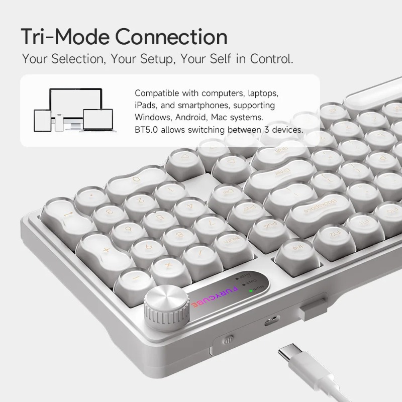 FURYCUBE IP98 有線キーボード RGB 半透明  - Gaming Keyboard Ip98 のレビューと価格