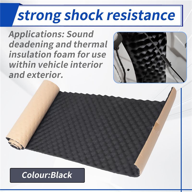 車の防音マット 50X200cm エンジンフォームコットンス - Foam Dampener Sheet のレビューと価格