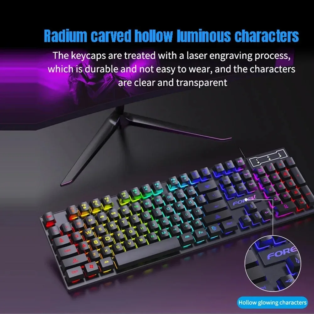104 キーバックライト付きメカニカルキーボード有線ゲーミン - Gaming Keyboard Mouse And Headset Combo のレビューと価格