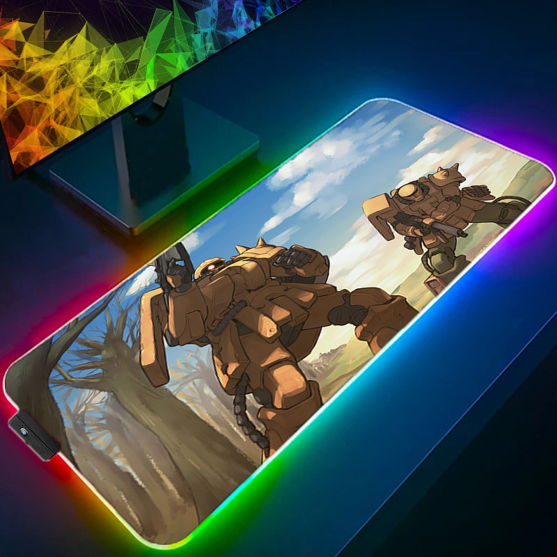 RGB マウスパッドゲーマー PC モビルスーツガンダムコン - Gaming Keyboard And Mouse Mobile のレビューと価格