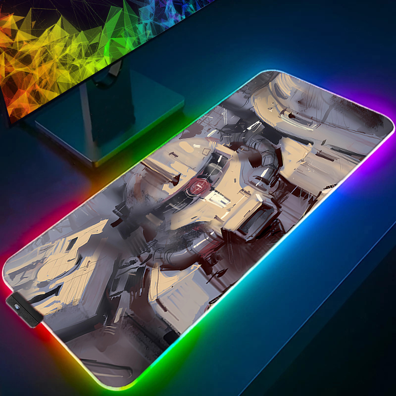RGB マウスパッドゲーマー PC モビルスーツガンダムコン - Gaming Keyboard And Mouse Mobile のレビューと価格