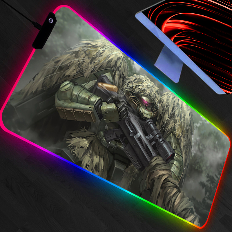 大型マウスパッド 機動戦士ガンダム RGB ノートパソコン  - Gaming Keyboard And Mouse Mobile のレビューと価格