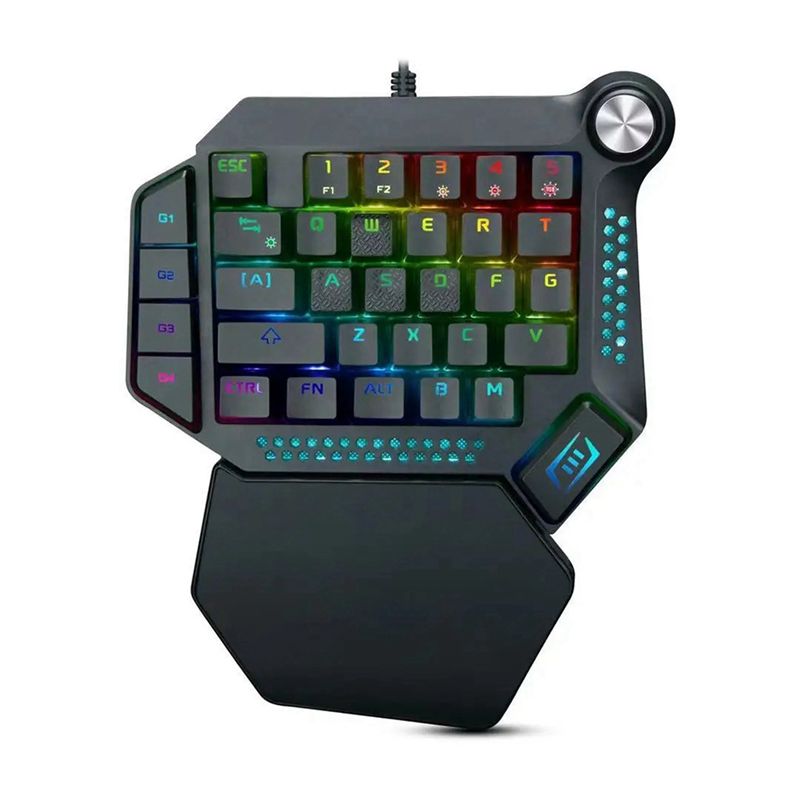 AEF6-片手メカニカルゲーミングキーボード RGB バック - Gaming Keyboard Training のレビューと価格