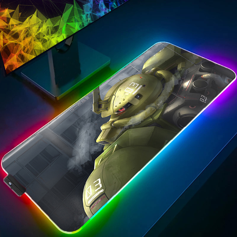 RGB マウスパッドゲーマー装飾機動戦士ガンダム新しいゲーマ - Gaming Keyboard And Mouse Mobile のレビューと価格