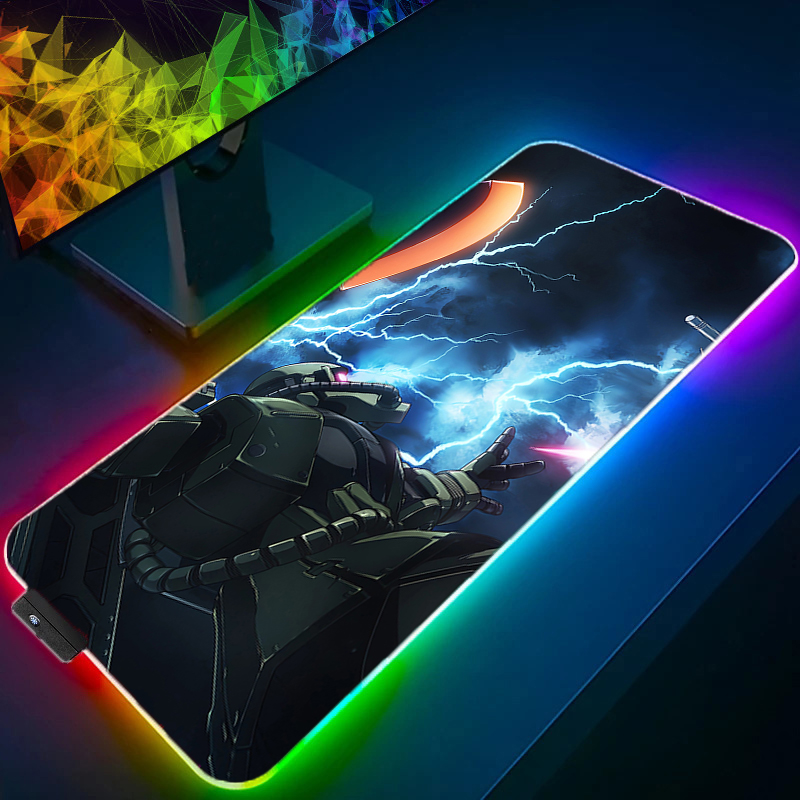 RGB マウスパッドゲーマー装飾機動戦士ガンダム新しいゲーマ - Gaming Keyboard And Mouse Mobile のレビューと価格