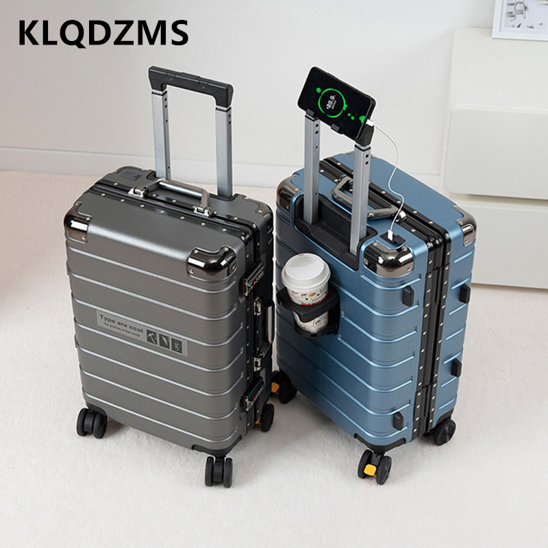 KLQDZMS アルミフレームスーツケース大容量トロリーケー - Aluminum Case 65 のレビューと価格
